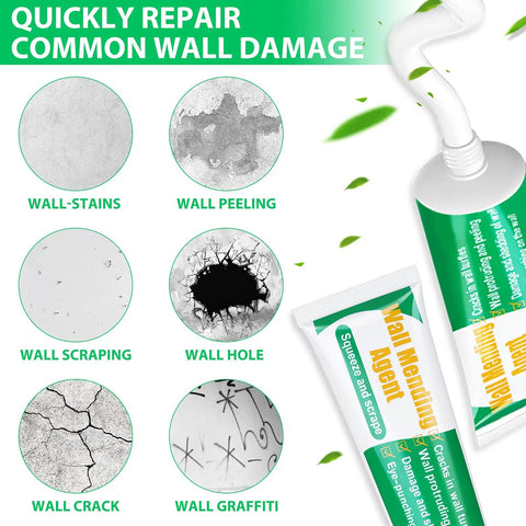 Big Hole Drywall Repair Kit With Scraper, DIY Dream Patch Mender for wall stains, peeling, holes, cracks, and graffiti repair
