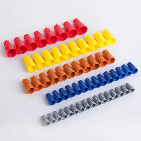 Assorted Size Wire Connectors Kit with 150 pcs Electrical Butt Splice Caps for DIY Wiring Projects and Home Electrical Repairs Color Coded Sizes 22 To 12 AWG