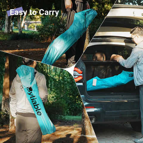 Heavy Duty Camping Folding Chair For Adults With Cup Holder And Cooler Pouch Plus Side Pocket Sturdy X Frame And Easy Setup