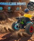 Beast 212cc 4 Stroke Off Road Go Kart with CVT Automatic Transmission and Hydraulic Disc Brakes on rocky terrain