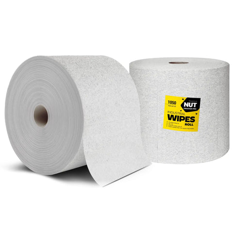 Tough As Nails Heavy Duty Disposable Wipe Roll For Shop Towels With 1,050 Sheets, Low Lint And Tear Resistant For Wet Or Dry Use