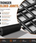 Built Like A Brick 1/2 Inch Hardware Cloth Tough As Nails Chicken Wire Fencing Roll For Yard Birds And Garden Protection showing a roll of 19 gauge steel mesh.