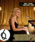 Bright 30 LED Sewing Machine Light With Flexible Silicone Neck And Magnetic Base on a piano for music stand illumination