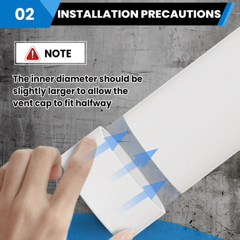 2 Inch PVC End Cap For Schedule 40 Pipe slipping onto pipe, hand guiding for secure installation, focus on proper fitting.