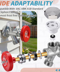 Outdoor Faucet Repair Kit With Anti Siphon Frostproof Vacuum Breaker And Metal Handle components displayed