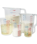 Bouncer Clear Measuring Cup One Cup And Quarter For Wet Or Dry Ingredients Durable Polycarbonate Crystal Clear Readings Dishwasher Safe