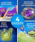Glow In The Dark Science Lab Kit For Kids With Crystal Growing Slime Making Glowing Putty And More Experiments Amazon Exclusive Slime Kit For Boys And Girls 4 experiments