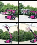 Heavy Duty Electric Vacuum Lifter Featuring Dual Mobile Suction Cups For Glass Granite Marble Slabs And Plywood Sheets positioned outdoors with glass slab