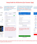 Bluetooth OBD II Scanner With BLE For iOS And Android Wireless Car Diagnostic Tool setup guide for iOS using Car Scanner ELM OBD2 app.