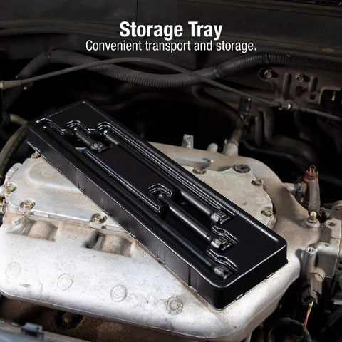 Storage tray for Three Eighths Inch Drive Impact Extension Set Four Piece Beefy Heavy Duty SAE CRMO Steel