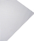 Built Tough Polycarbonate Prismatic Lighting Panel For Fluorescent Overhead Fixtures, Clear Shatterproof Lens, detailed corner view