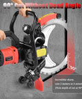 Heavy Duty Workhorse 12000W Electric Wall Chaser With Brushless Pure Copper Motor cutting 90-degree groove in concrete wall.