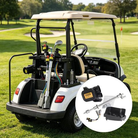 Golf cart with MCOR 4 Golf Cart Speed Control Modification Kit For Club Car Pace 2001 Through 2011 48V Replacement Parts