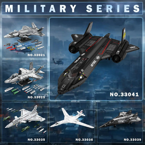 Epic SR-71 Blackbird Building Set For Adults 1775-Piece Military Recon Aircraft Model Kit featured among military series sets.