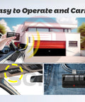 Universal Garage Door Opener Remote 2 Pack That Plays Nice With LiftMaster Chamberlain Sears Craftsman. Remote used by car and clipped.