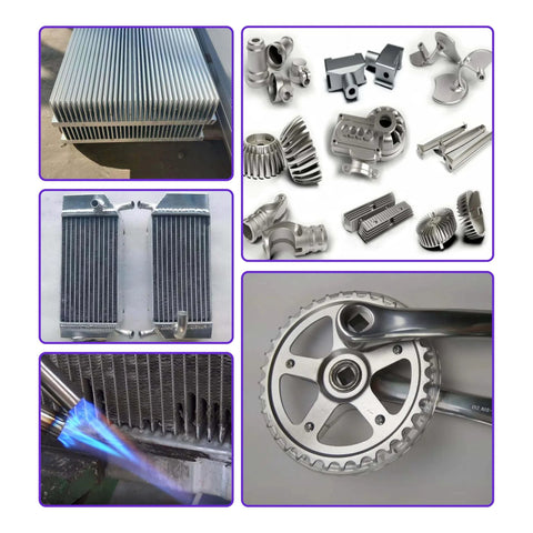All Metal Brazing Rods Set One Sixteenth Inch By Thirteen Inch Flux Core For All Metal Repair And Welding applications