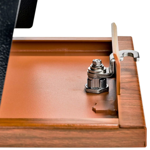 Wood Grain Curbside Locking Mailbox Built Tough Steel USPS Approved Anti Identity Theft Security 14 To 16 Gauge Welded Construction