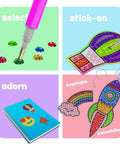 Ultimate Diamond Art Kit For Kids 6-12 3000+ Sparkly Gems For Unicorns, Rainbows, Rockets And More All In One Craft Set For Creative Boys And Girls Perfect Birthday Gift And Classroom Activity. diamond art kit with stylus, gems, notebook, keychains and suncatchers