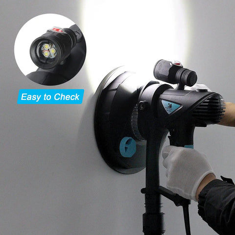 Powerful Drywall Sander With Vacuum Handheld 720W 7 Inch Sander Tool Pro Grade With 5 Variable Speeds and LED downlight
