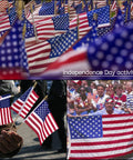 100 Pack Small American Flags On Sticks 5 X 8 Inch Mini Handheld Flags For 4th Of July Parades Memorial Day Labor Day