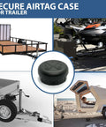 Heavy Duty Discreet Apple AirTag Trailer Jack Mount waterproof GPS holder for trailers and boats.