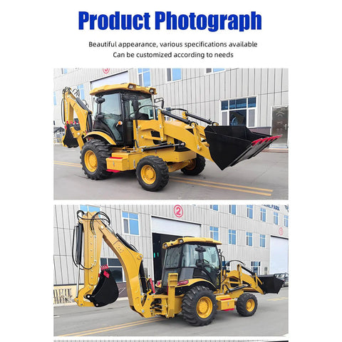 Compact Backhoe Loader Tractor 4x4 Do It All Digger And Loader For Backyard Gardening Farmland Small Construction Projects