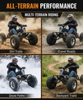 Electric Off Road Go Kart For Teens And Adults With Peak 4000W Brushless Power racing on diverse terrains.