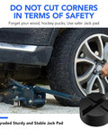 Pinch Weld Jack Pad With Two Depths X Grooves For Floor Jacks Heavy Duty Rubber Pad under car wheel during lifting