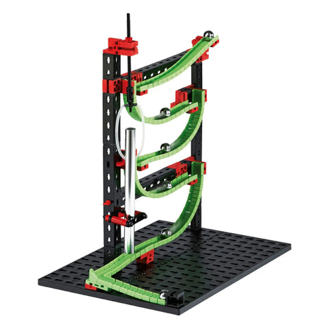Dope Marble Run Track Set With Action Sound Tubes Melodic Chimes And Spinning Funnel For Creative Engineering Play Easy To Build For Kids And Builders Will Love It, green plastic tower with balls