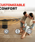 360 Degree All Around Heat Portable Space Heater With Adjustable Thermostat And Two Heat Settings For Small To Medium Rooms