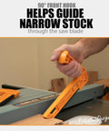 2 In 1 Safety-V Push Sticks for Table Saw, Band Saw, Jointer and Router Table dual mode V-style push stick in use