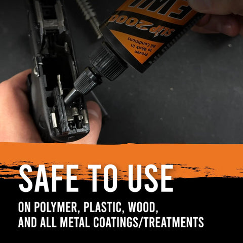Extreme Weapons Lube CLP Gun Lube And Cleaner Synthetic Gun Lubricant With Anti Wear Additive For Duty And Hobby Firearms 1 Oz Squeeze Bottle Keeps Metal Surfaces Slick And Protected For Range Ready Performance. bottle applying lube to firearm parts