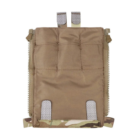 Ultimate Tactical Backpack With Zip On Back Panel For V5 Vest Compatible MC, 500D Nylon, shown flat with reinforcement details
