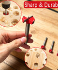 Heavy Duty Forstner Drill Bits Set Features Multi Sizes Carbide Wood Boring Tool for smooth hole cutting and pro cabinet crafting.