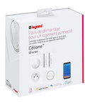 Hit The Ground Running With This Knockout Smart Home Starter Kit Featuring Wireless Dimmer Switches Control Sockets And Zero Sweat Wiring For Effortless Daily Upgrades Without Any Tedious Hassles packaging design with smart dimmer switches and sockets.