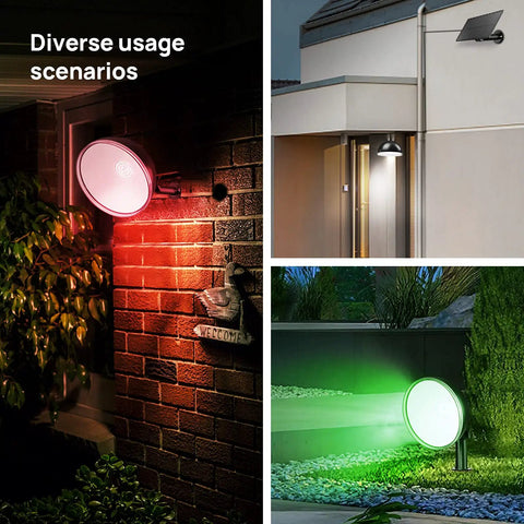 Three In One Solar Powered Pendant Light Multicolor RGBW Dusk To Dawn Outdoor Shed Barn Light With Five Meter Cord IP67 Waterproof