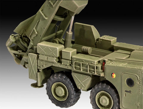Close-up of Scud B Missile Plastic Model Kit Unassembled For DIY Fans Aged 10 And Up With Realistic Detailing Easy Build