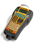 Straight Up Heavy Duty Jobsite Computer Connected Label Maker With Rechargeable Battery And Hard Case Prints Barcodes Vinyl And Nylon Tapes For Ansi Compliant Work Sites, handheld device with keypad and display.