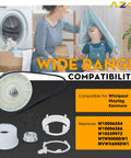 Beefed Up All In One Washer Pulley Clutch Kit With 21 Inch Drive Belt Replacement For Whirlpool Maytag Kenmore Washing Machines
