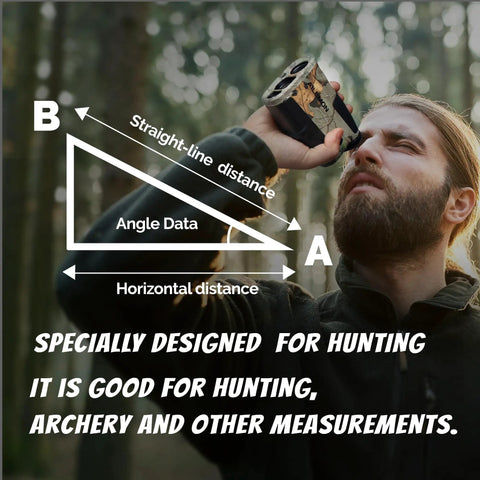 Waterproof Hunting Rangefinder With 5 To 900 Yards Range Fast Under 0.5 Seconds Readouts Camo Laser Distance Finder Angle And Scan Modes 6X Magnification Hunt Ready Archery Tool For Hunters used for angle and distance measurement