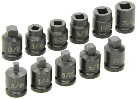 Heavy Duty 3/8 Drive 11 Piece Pipe Plug Socket Set Built From Tough Chrome Molybdenum Steel For Killer Everyday Performance