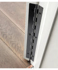 Two Piece 8 Inch 270 Degree Piano Hinge Set For Cabinets And Cupboards, Concealed Continuous Hinge Hardware, installed on a door edge
