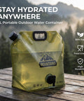 2 Gallon Collapsible Water Container With Spigot And Measurement Scale Portable Foldable Water Jug For Camping RV Hiking