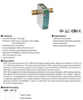 EDR-120-24 DIN Rail Power Supply 24V 5A 120W, single-output metal case on DIN rail for industrial control panels