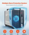 Heavy Duty Industrial Water Chiller Packing 5460 Btu Hourly Cooling Power with alarm system for equipment security.