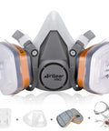 M500 Reusable Respirator Mask With A1P2 Filters for Painting Woodworking Construction Sanding Spraying Chemicals DIY