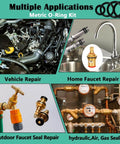 Image showing All In One Faucet Washer Kit With O Rings And Plumbing Gaskets, 1075 Piece Universal Rubber Washers Set for various repairs.