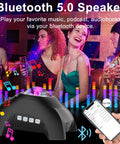 Group enjoying party with music, featuring Galaxy Aurora Light Projector With 33 Effects, Bluetooth Speaker And White Noise Machine.