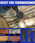 Amazon 3-Pc ball gouge wood grinder set with 5/8-11 threads for 4.5 & 5 in angle grinders; carbide steel sphere burrs