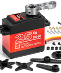 Beefy 25Kg High Torque RC Servo Motor With Metal Gear Waterproof Steering Servo for 1/8 and 1/10 RC cars, 180 degree swing